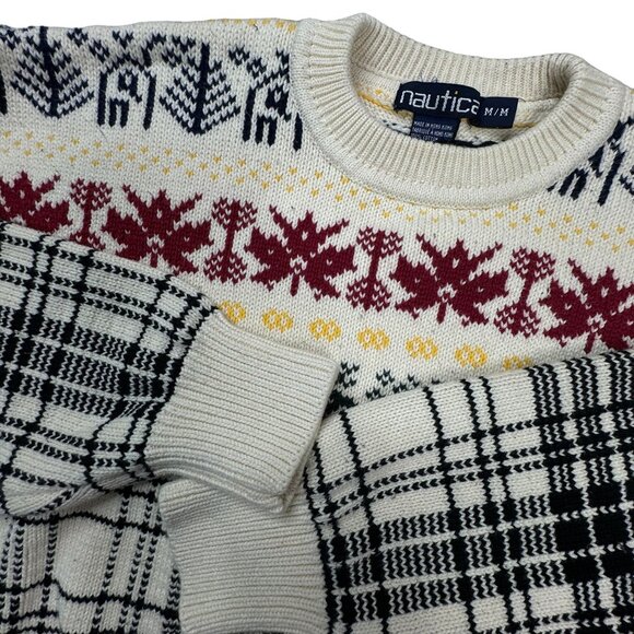 Nautica Men's Sweater Size Medium 100% Cotton‎ Great condition - Picture 1 of 7